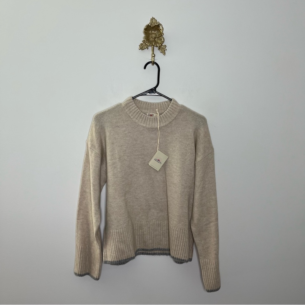 Faherty Merino Wool Snowdrift Sweater S